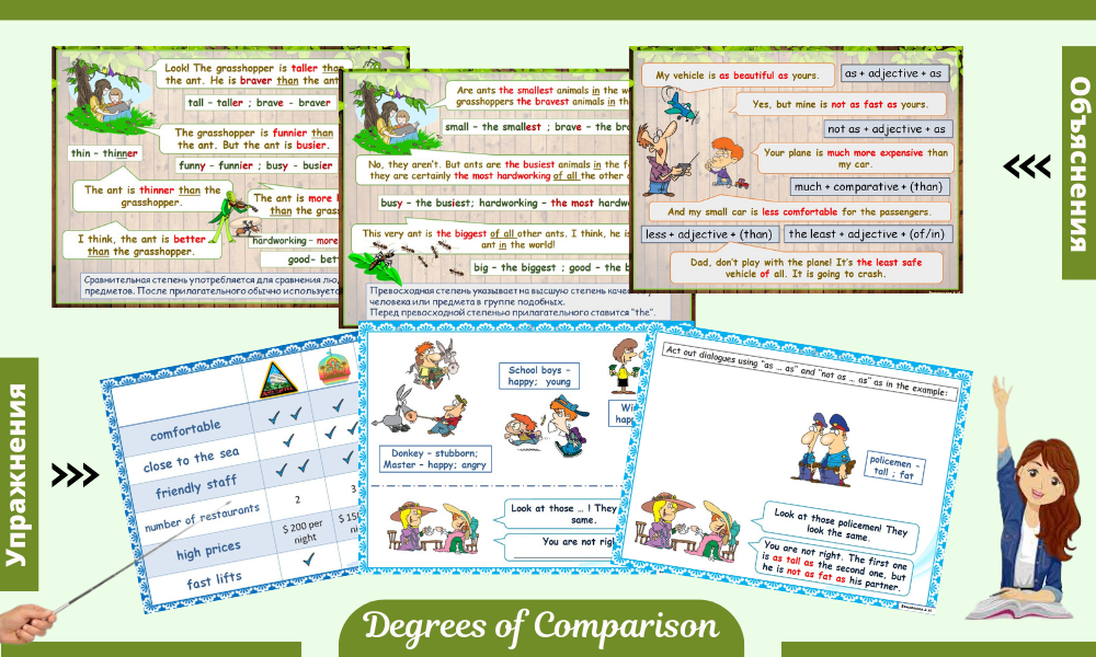 Adjectives: degrees of comparison | First Image