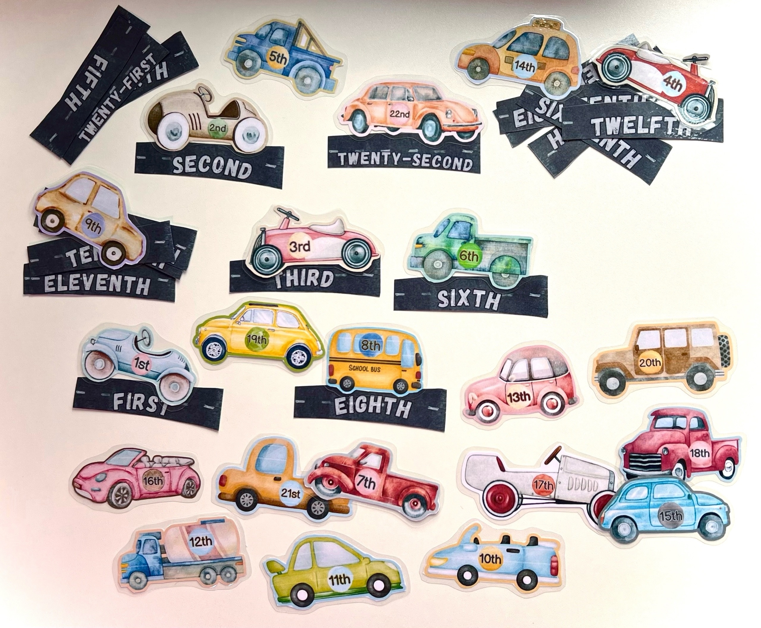 Ordinal Numbers - Matching Game | First Image