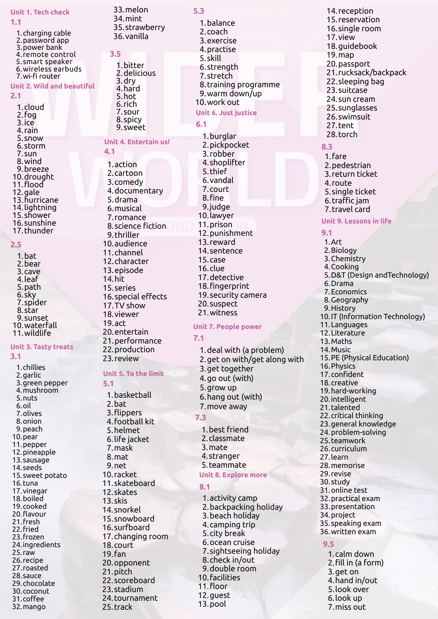 Wider World 3 2ed FLASHCARDS | First Image