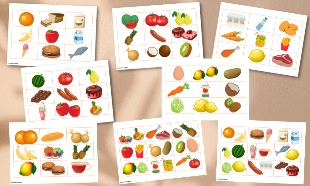 Dinner time (Food) Lotto Game (Kid's Box 2) | Second Image