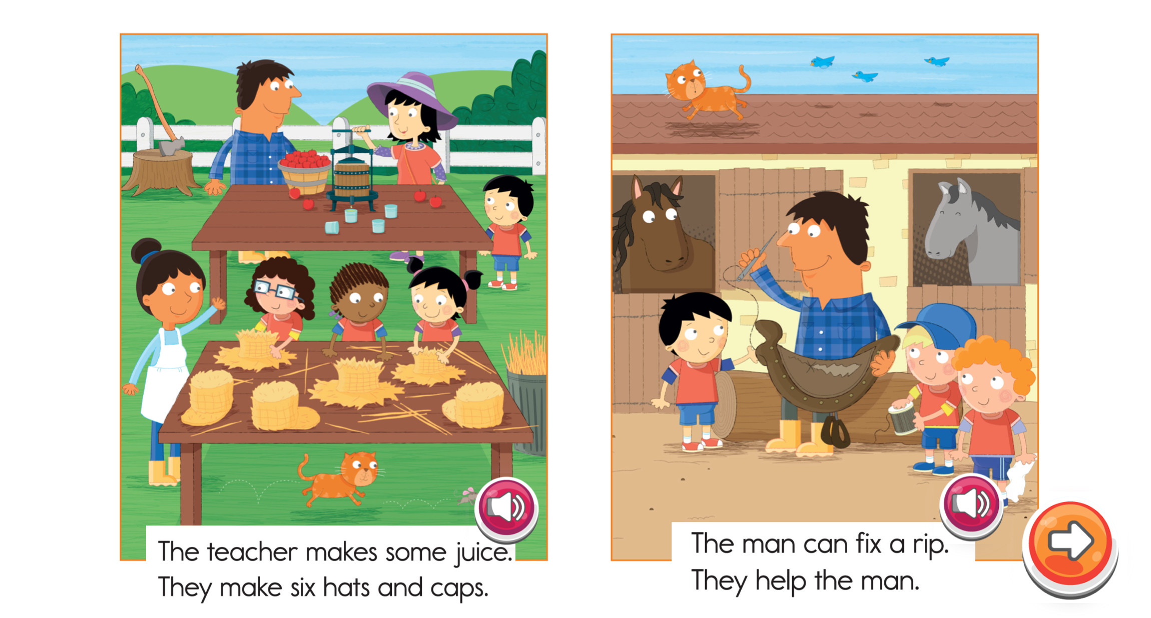 "At the Farm" Oxford Phonics World Readers Level 2 | Second Image