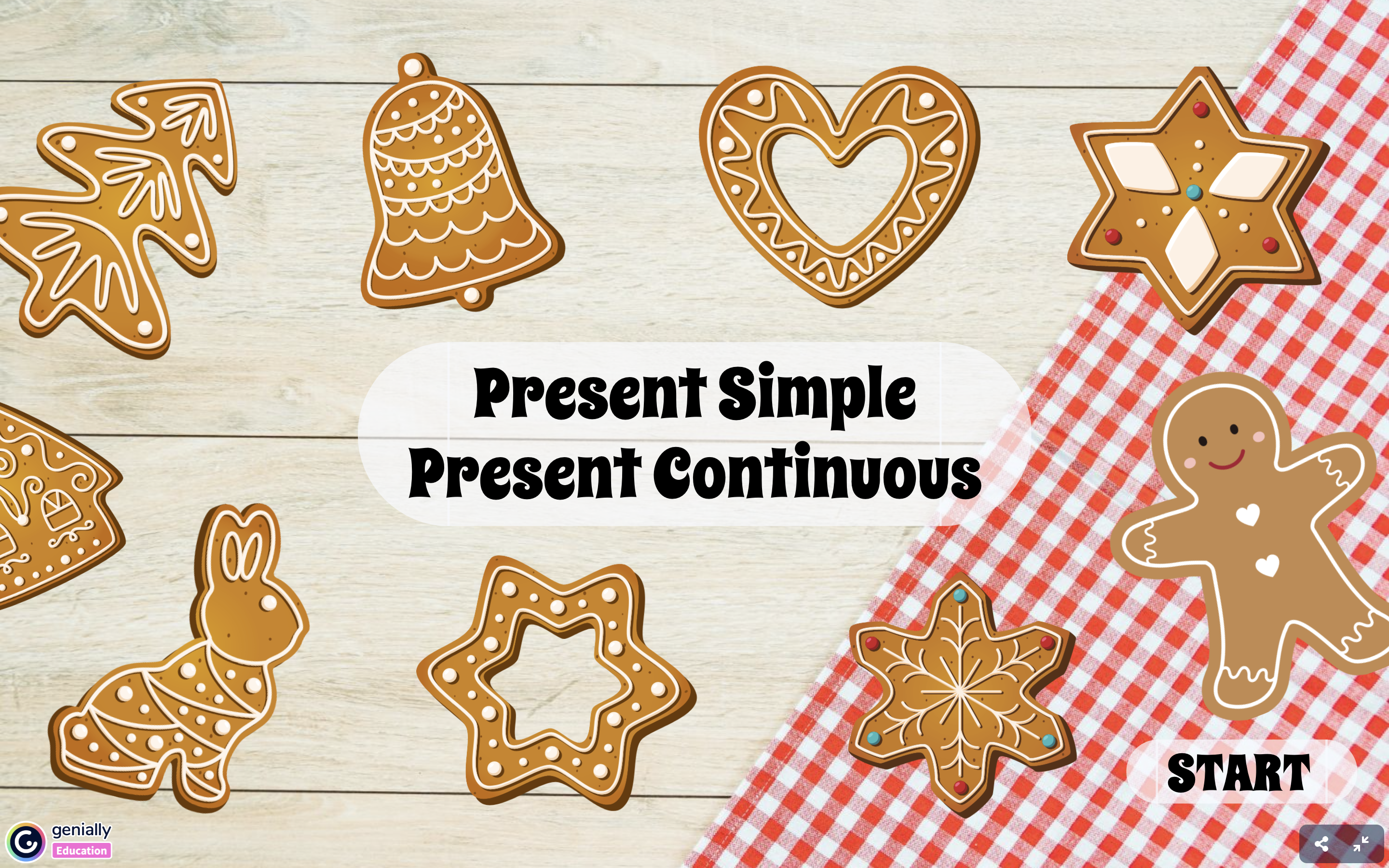 Печеньки Present Simple, Present Continuous | First Image