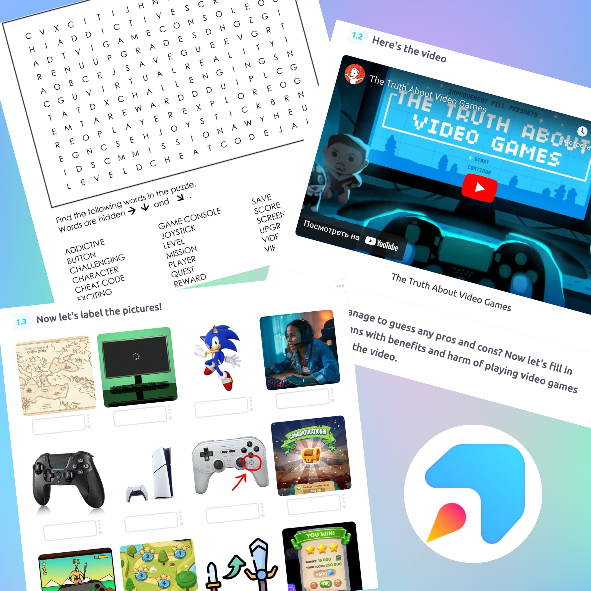 Готовый урок для подростков на Edvibe по теме Video Games | Second Image