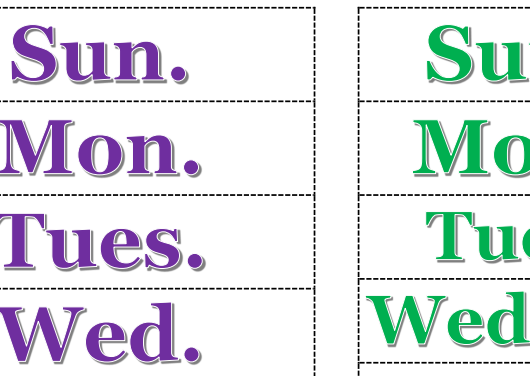 Days of the week | Second Image