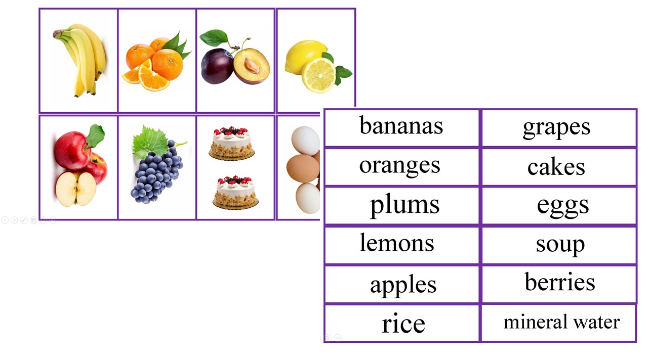 Flashcards(food) | First Image